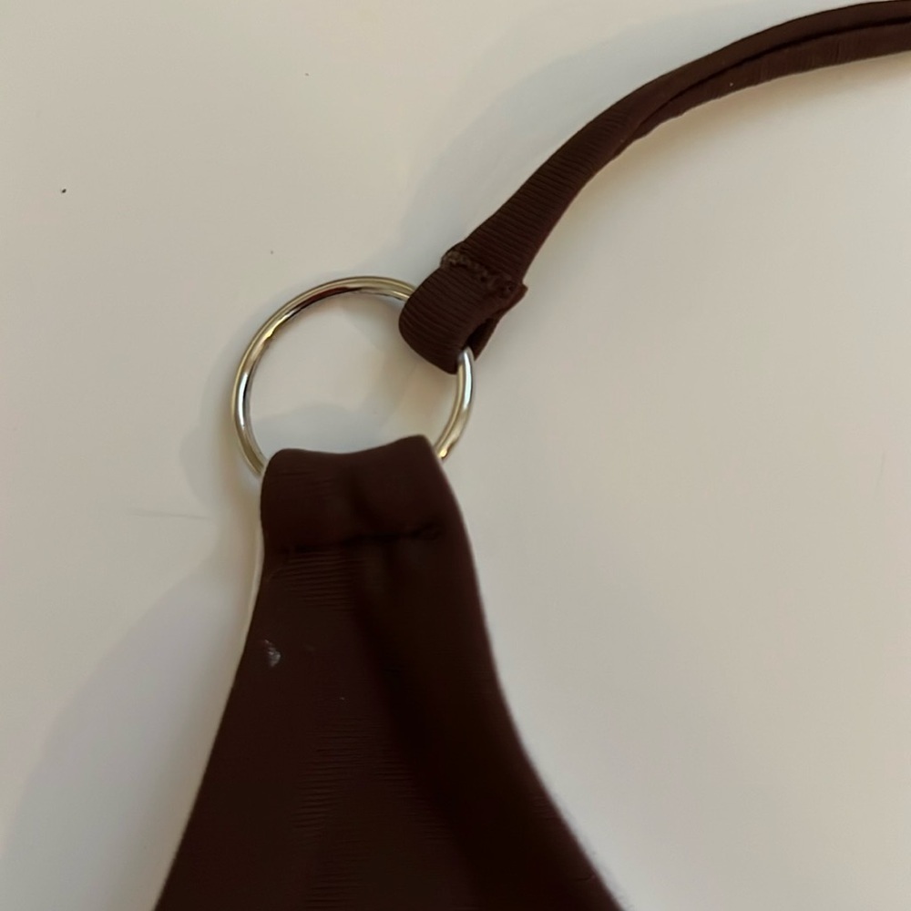 Women's Brown Triangle XS Bikini Top - Picture 4 of 7